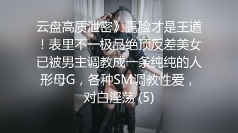 云盘高质泄密》露脸才是王道！表里不一极品绝顶反差美女已被男主调教成一条纯纯的人形母G，各种SM调教性爱，对白淫荡 (5)