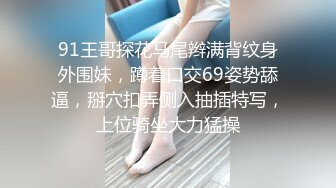 91王哥探花马尾辫满背纹身外围妹，蹲着口交69姿势舔逼，掰穴扣弄侧入抽插特写，上位骑坐大力猛操